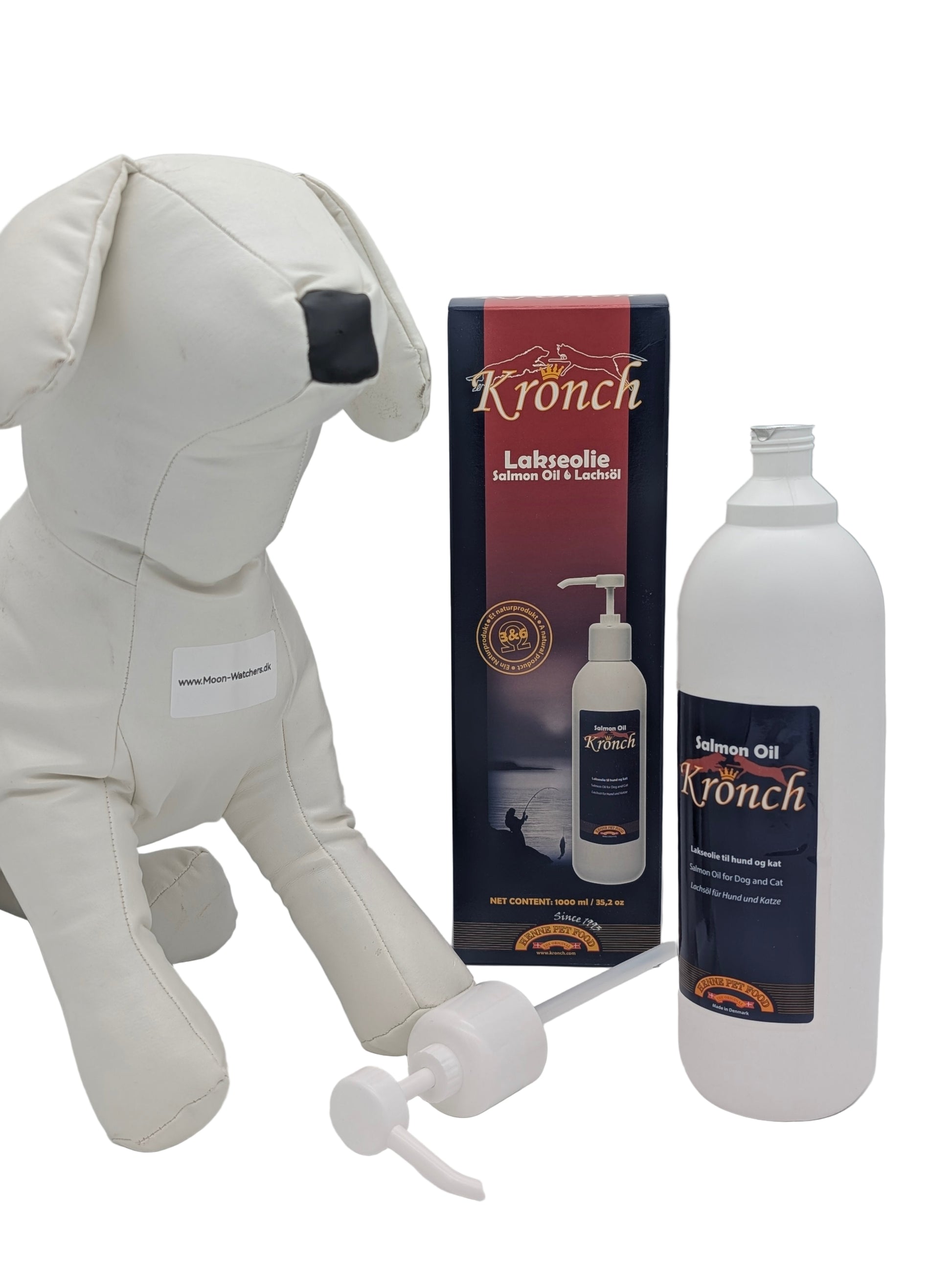 Kronch Lakseolie – Frisk Dansk Kvalitet til Din Hunds Sundhed 1000 ml www.moon-watchers.dk