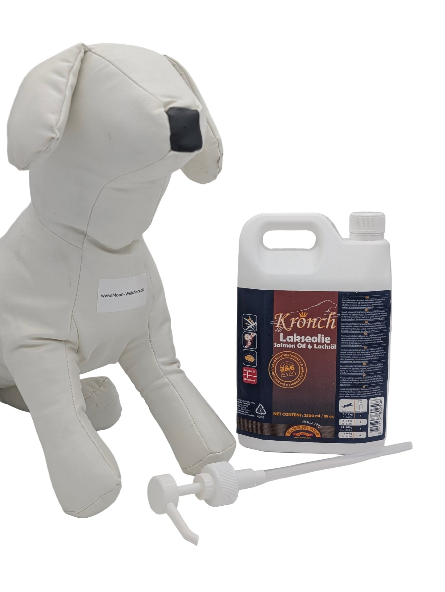 Kronch Lakseolie – Frisk Dansk Kvalitet til Din Hunds Sundhed 2500 ml www.moon-watchers.dk