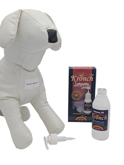 Kronch Lakseolie – Frisk Dansk Kvalitet til Din Hunds Sundhed 250 ml www.moon-watchers.dk