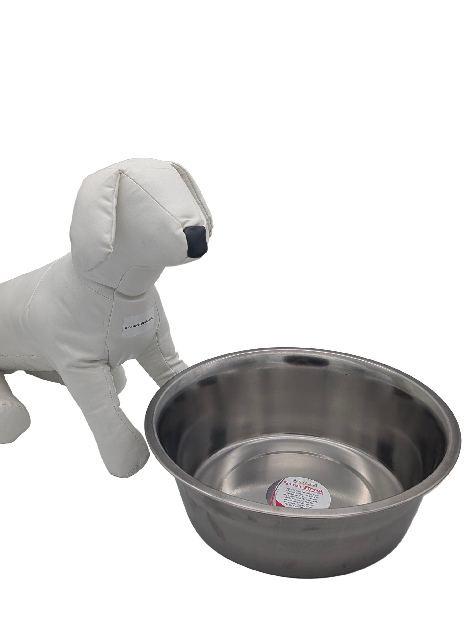 Professionel Foderskål i Rustfrit Stål fra Italienske CROCI 7100 ml www.moon-watchers.dk