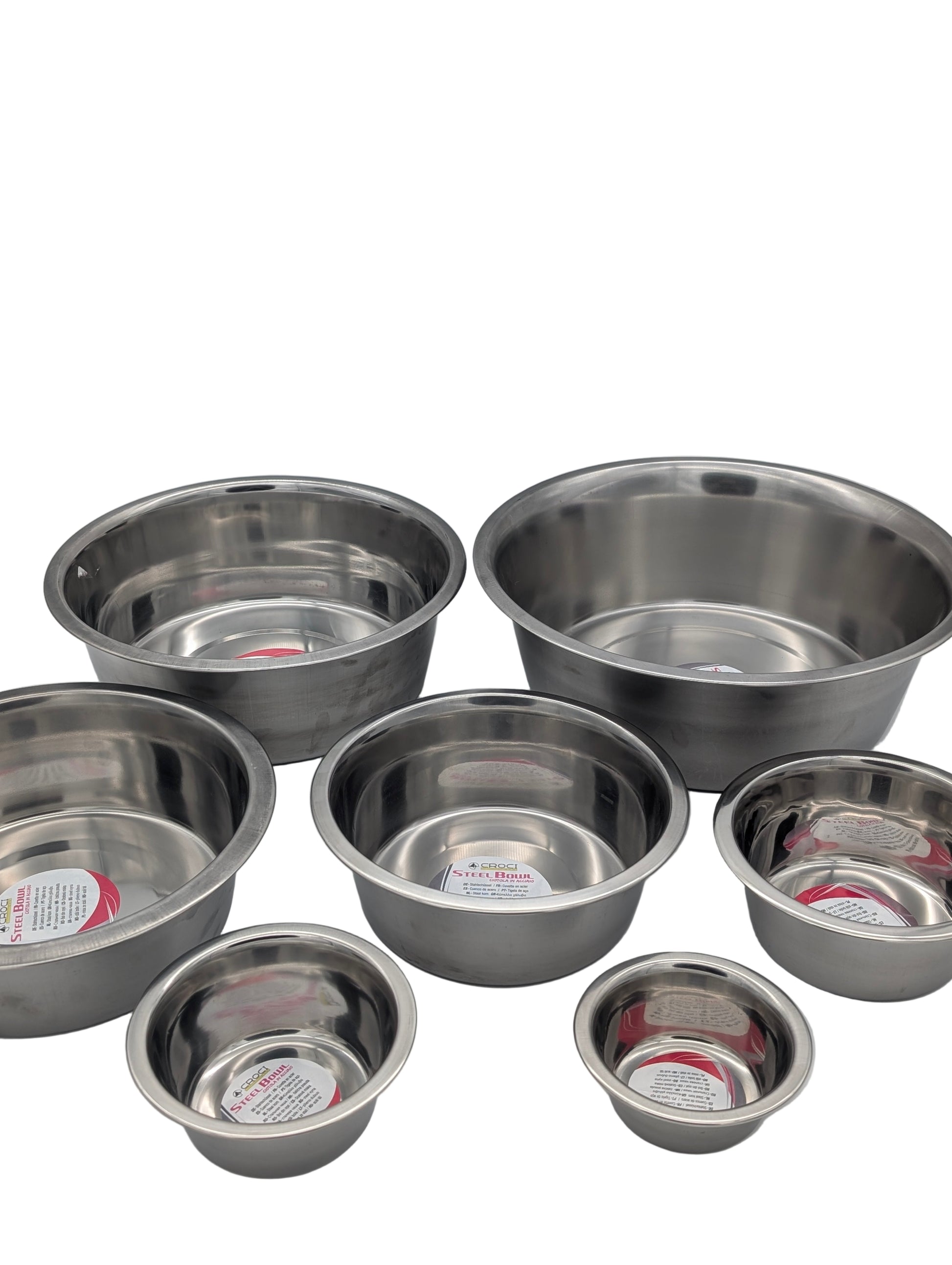 Professionel Foderskål i Rustfrit Stål fra Italienske CROCI www.moon-watchers.dk