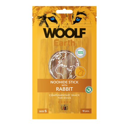 Woolf Earth Noo-Hide Flat Bar Tyggeben - Kanin S www.moon-watchers.dk